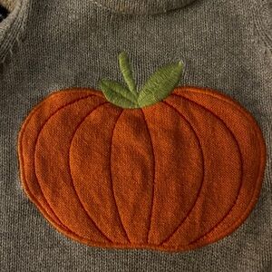 6-12 Month Gymboree pumpkin sweater dress 100% cotton